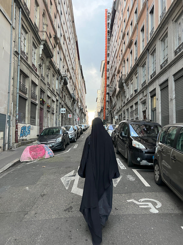 SEERAH.FR Noir Hijab XXL